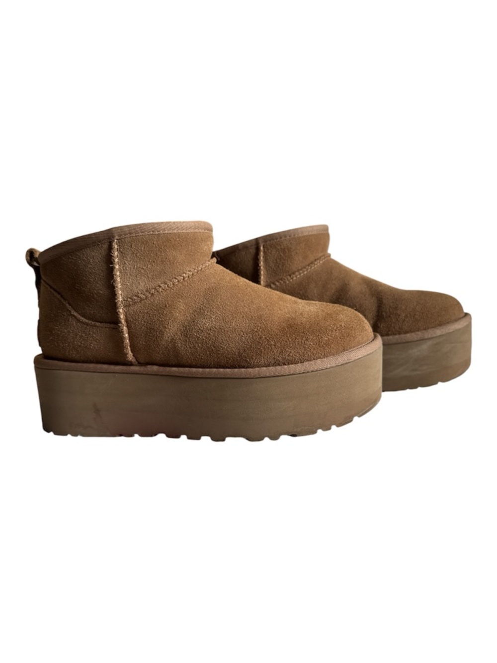UGG Classic Mini Ultra Chestnut Platform Boot - Size 7
